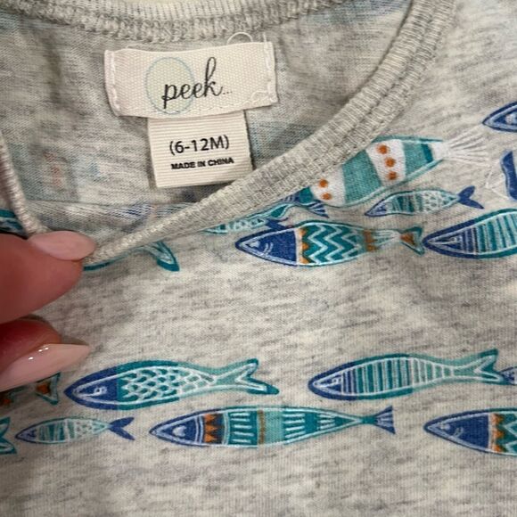 PEEK KIDS, Nature Conservency Peek Fish Set, Grey, 6-12, Harem Pant and Tee - Picture 3 of 3